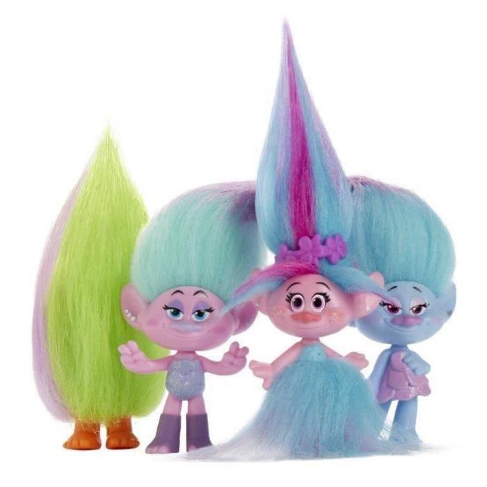 TROLLS Figurines 12,5 Cm Pack De 4