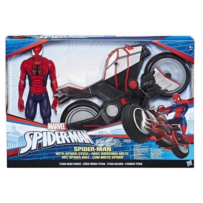 SPIDERMAN Titan - Figurine 30cm et Véhicule