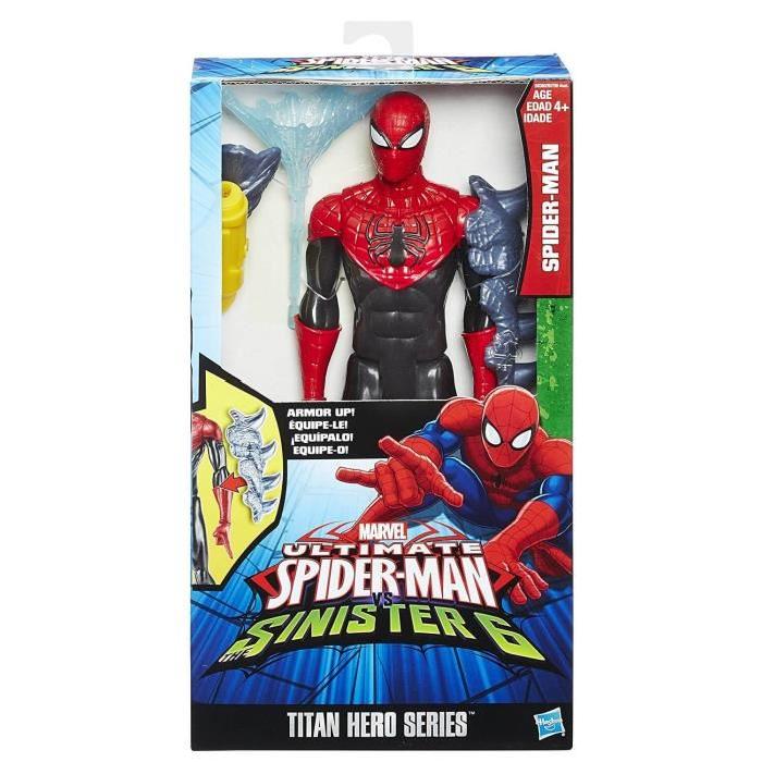 SPIDERMAN Titan - Figurine 30cm Spiderman + Accessoires