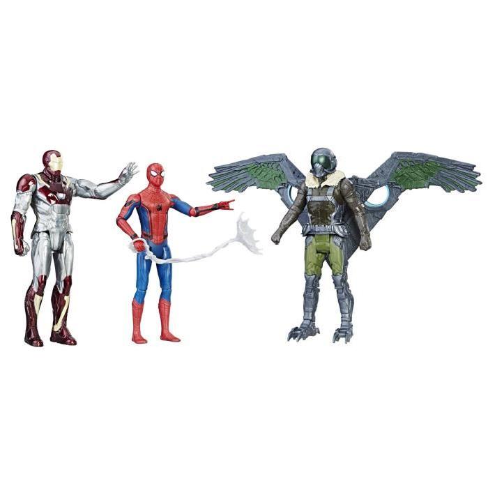 SPIDERMAN - Pack de 3 Figurines 15cm du film