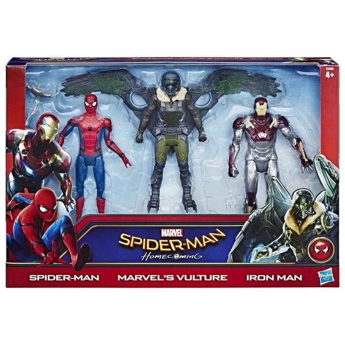 SPIDERMAN - Pack de 3 Figurines 15cm du film