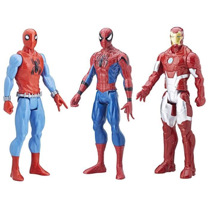 SPIDERMAN - Pack de 3 Figurines Titan 30cm