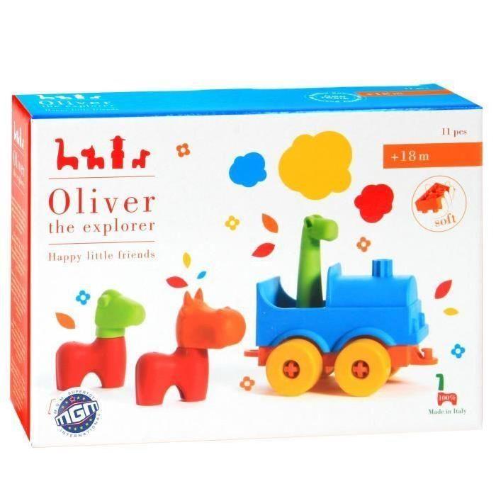 MGM Oliver l'explorateur - Train et personnages - 11 pieces - Petit modele - Mixte - A partir de 2 ans