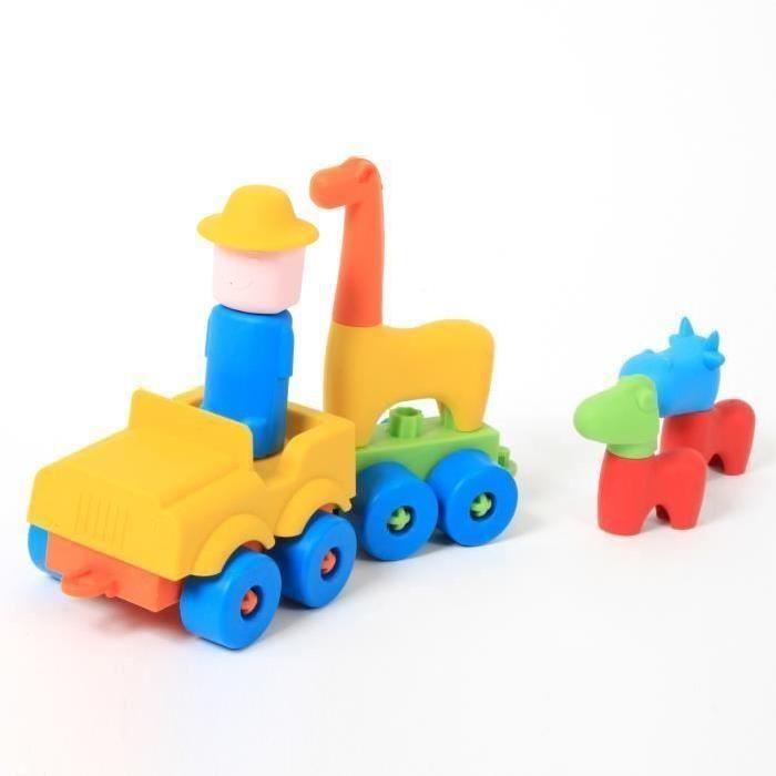 MGM Oliver l'explorateur - Train et personnages - 20 pieces - Moyen modele - Mixte - A partir de 2 ans