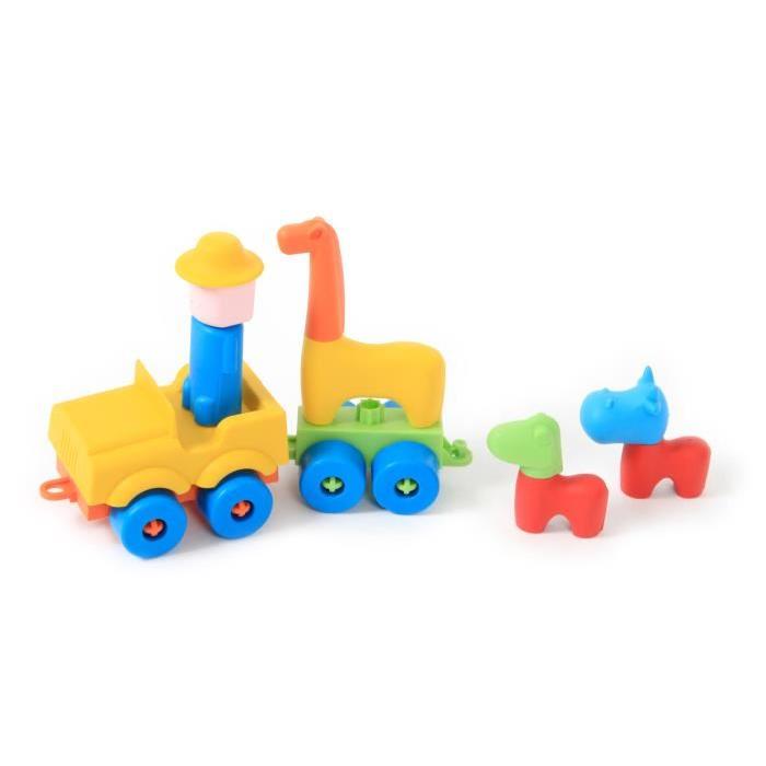 MGM Oliver l'explorateur - Train et personnages - 20 pieces - Moyen modele - Mixte - A partir de 2 ans