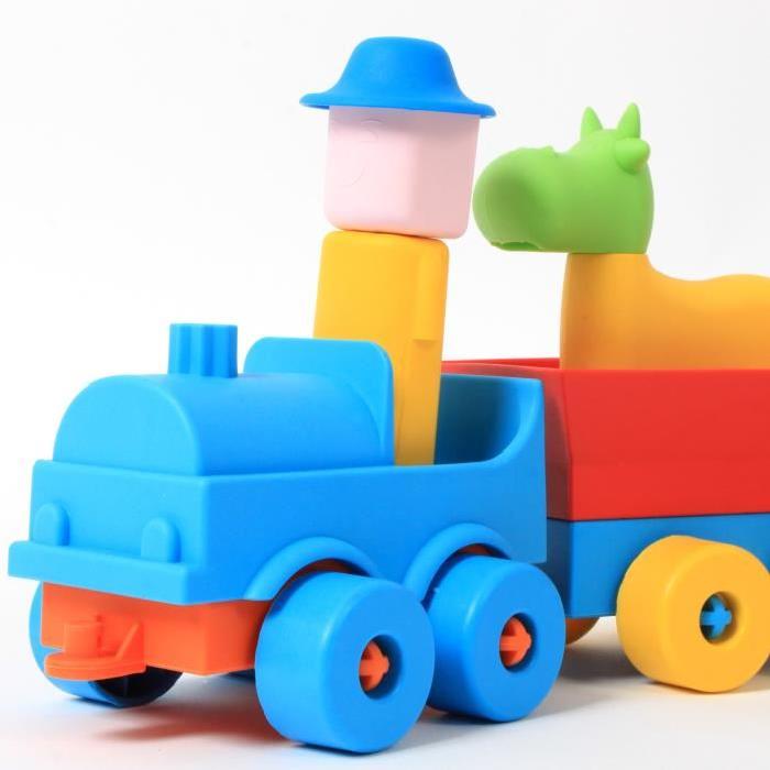 MGM Oliver l'explorateur - Train et personnages - 29 pieces - Grand modele - Mixte - A partir de 2 ans