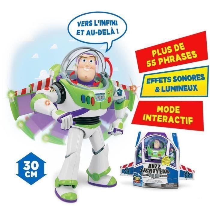 TOY STORY Robot interactif et articulé Buzz l'Eclair 30cms