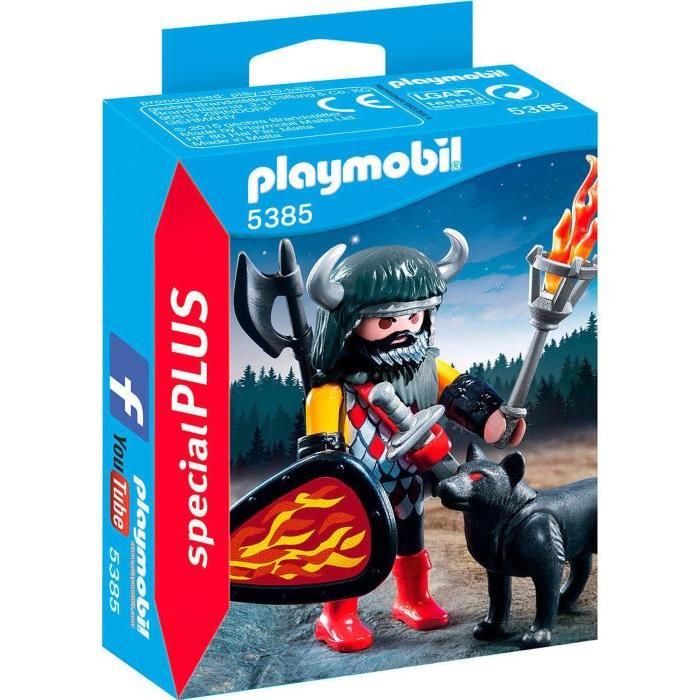 PLAYMOBIL 5385 Guerrier avec Loup