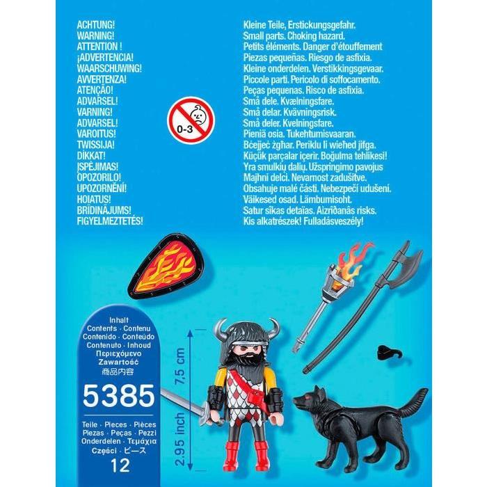 PLAYMOBIL 5385 Guerrier avec Loup