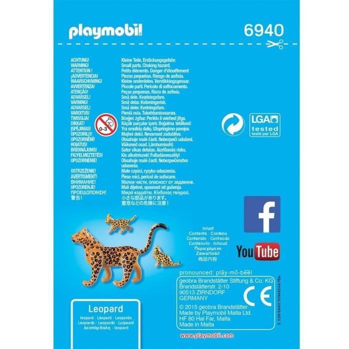 PLAYMOBIL 6940 Léopard avec Bébés