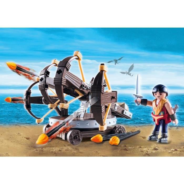 PLAYMOBIL 9249 Dragons Eret et baliste a 4 projectiles de feu Editions Limitées