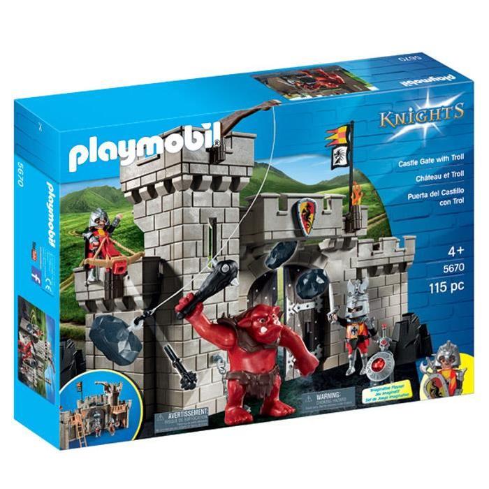 Playmobil - 5670 - Citadelle des chevaliers avec troll