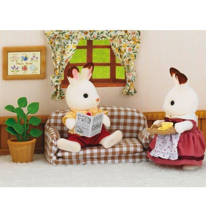 SYLVANIAN FAMILIES 5013 Papa Lapin Choco+Salon