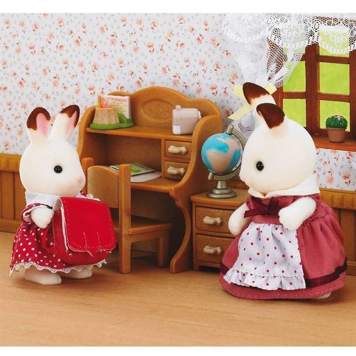 SYLVANIAN FAMILIES 5016 Set Bureau+Fille Lapin