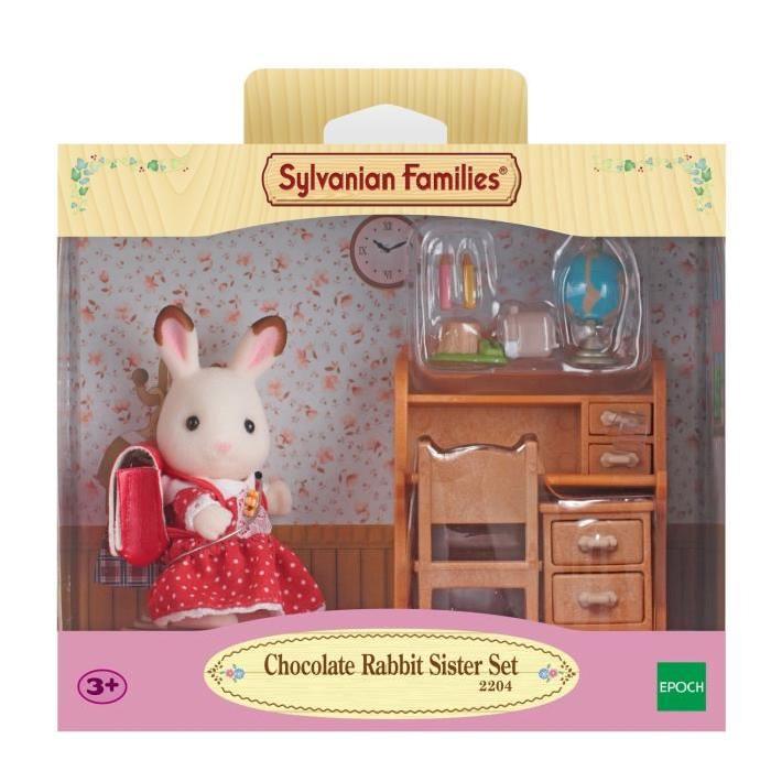 SYLVANIAN FAMILIES 5016 Set Bureau+Fille Lapin