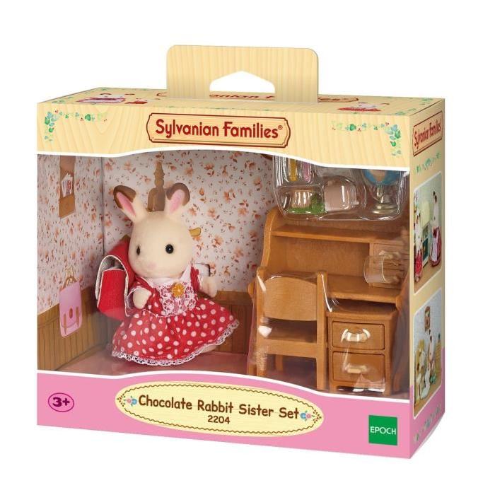 SYLVANIAN FAMILIES 5016 Set Bureau+Fille Lapin