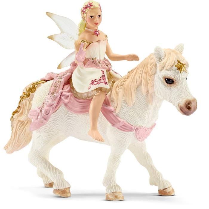 SCHLEICH Figurine Elfe Douce Comme Le Lis a Poney