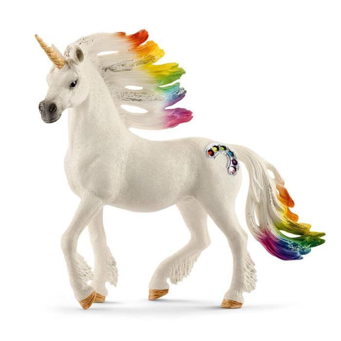 SCHLEICH Figurine Licorne Arc-En-Ciel, Mâle