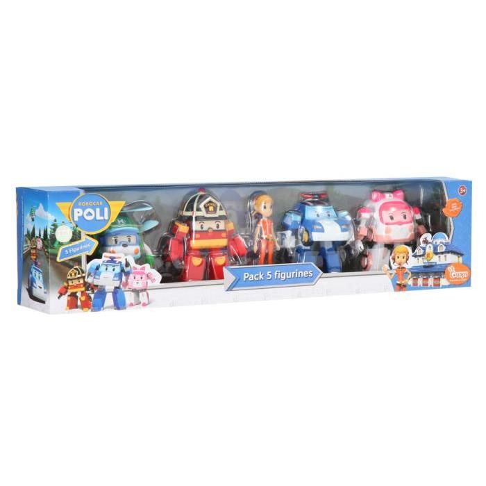 ROBOCAR Pack de 5 figurines 8 cm