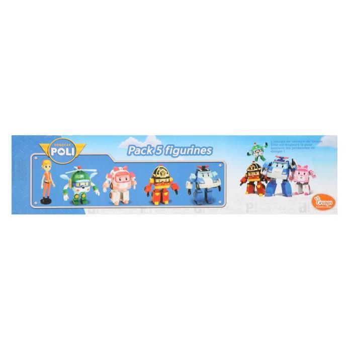 ROBOCAR Pack de 5 figurines 8 cm