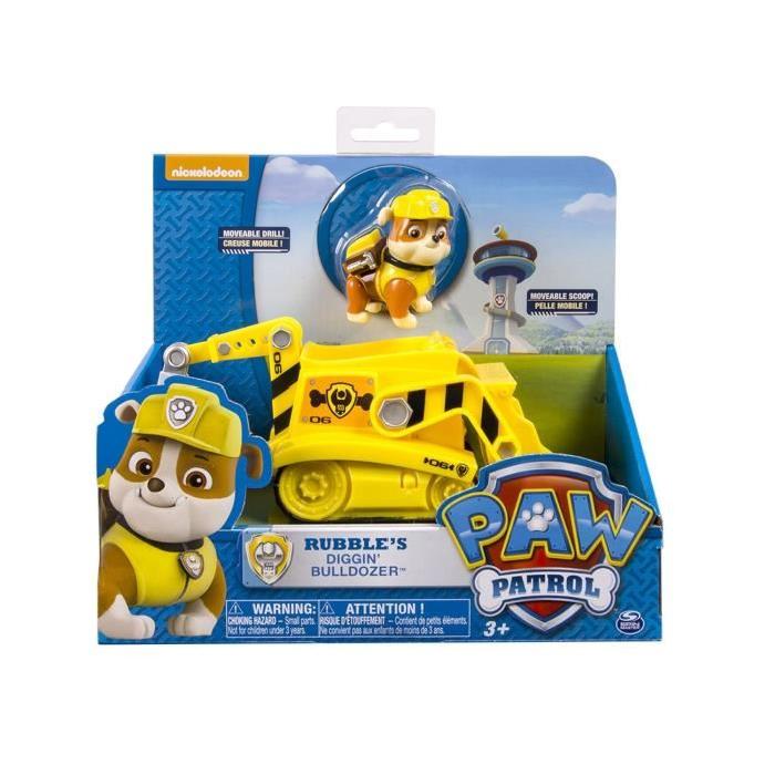 PAT PATROUILLE Figurine Ruben + Tractopelle Paw Patrol