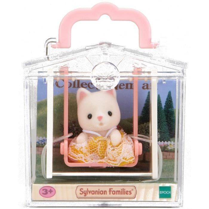 SYLVANIAN 5201 - Valisette Bébé Chat + Balançoire