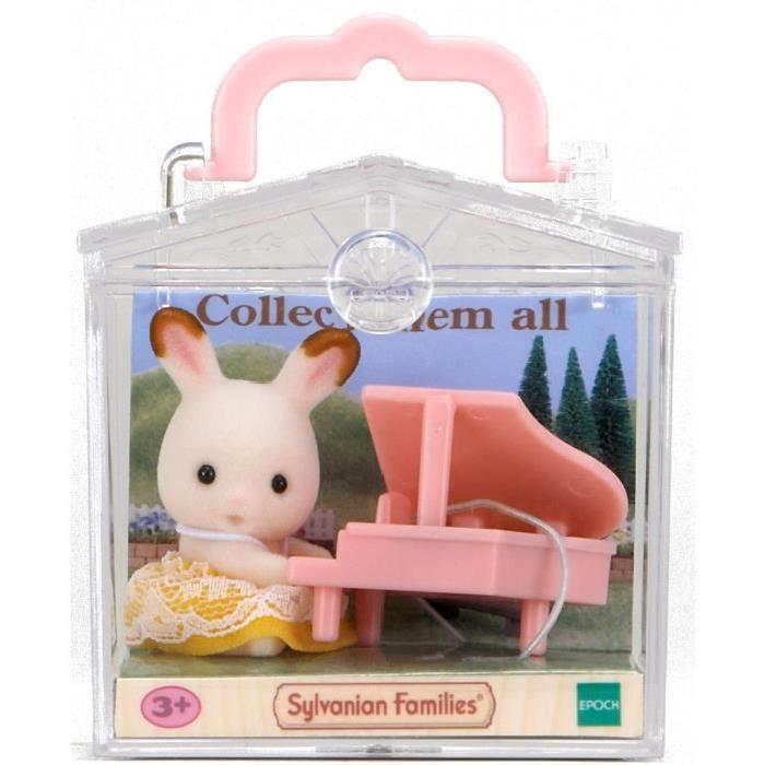 SYLVANIAN 5202 - Valisette Bébé Lapin + Piano