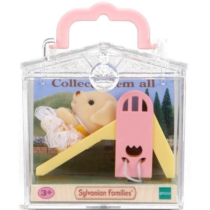 SYLVANIAN 5204 - Valisette Bébé Chien + Toboggan