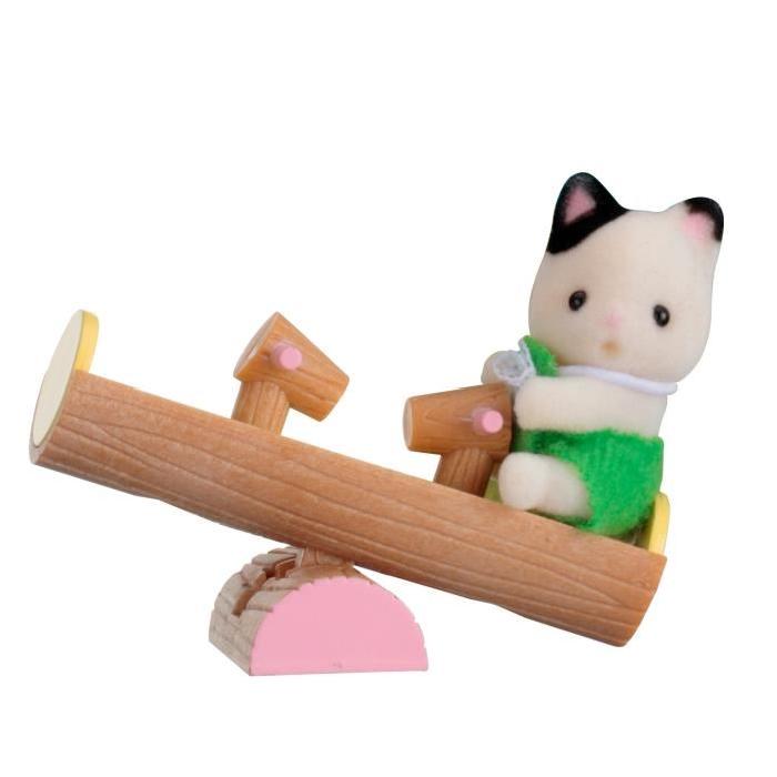 SYLVANIAN 5205 - Valisette Bébé Chat + Balançoire Double