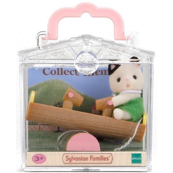 SYLVANIAN 5205 - Valisette Bébé Chat + Balançoire Double