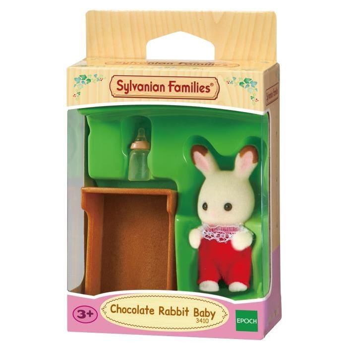 SYLVANIAN FAMILIES 3410 Bébé Lapin Chocolat