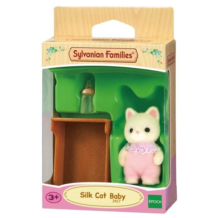 SYLVANIAN FAMILIES 3417 Bébé Chat Soie