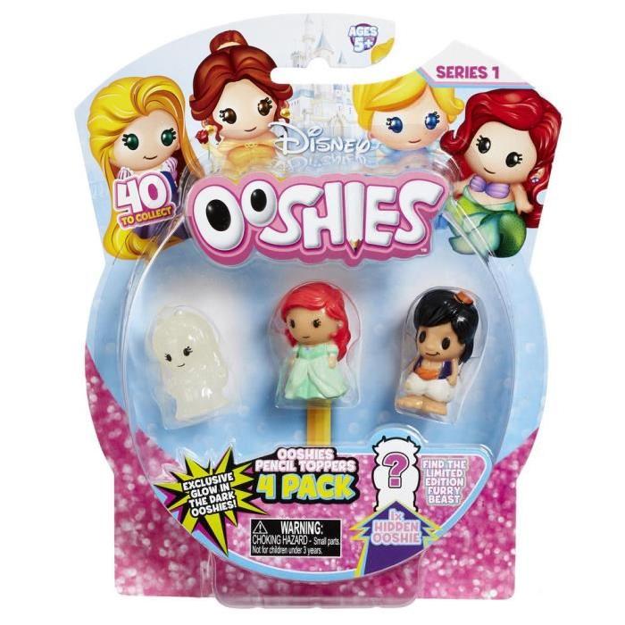 DISNEY PRINCESSES Ooshies Pack De 4 - Mix 4