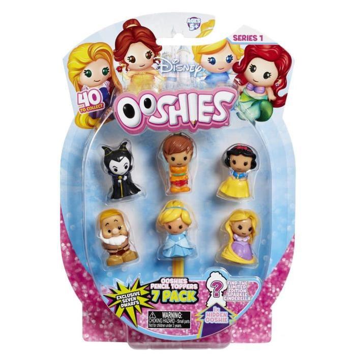 DISNEY PRINCESSES Ooshies Pack De 7 - Mix 1