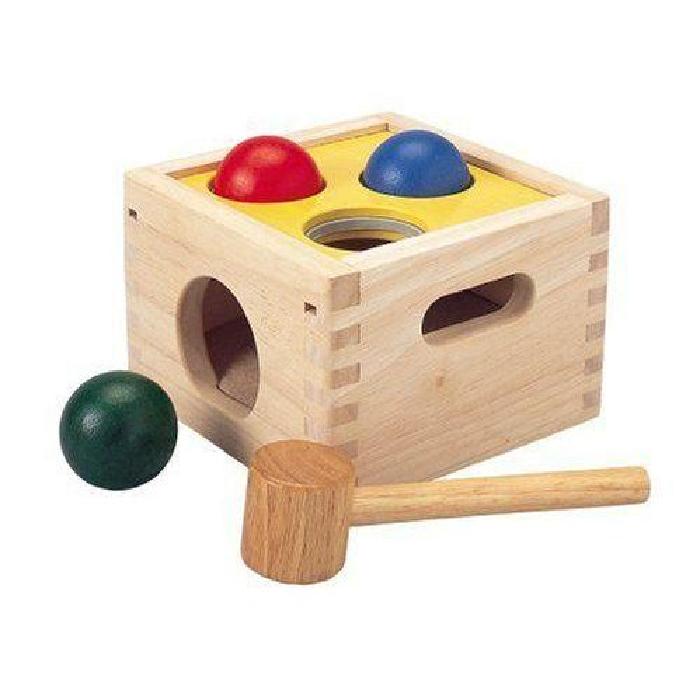 Boîte à formes géométriques Plantoys, jouets en bois