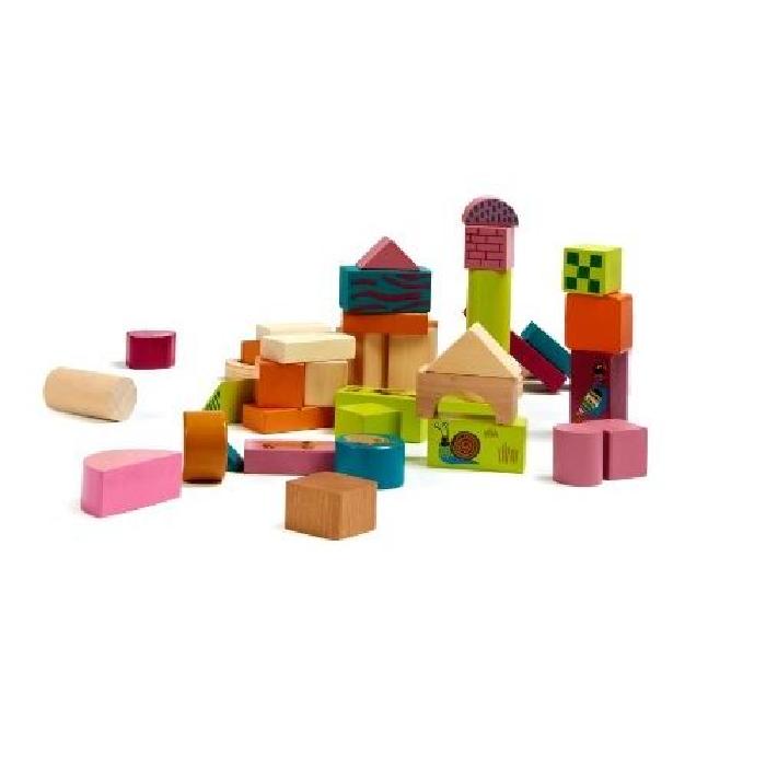 NEOTILUS Happy Building Blocks - Boîte de 50 Blocs de Construction
