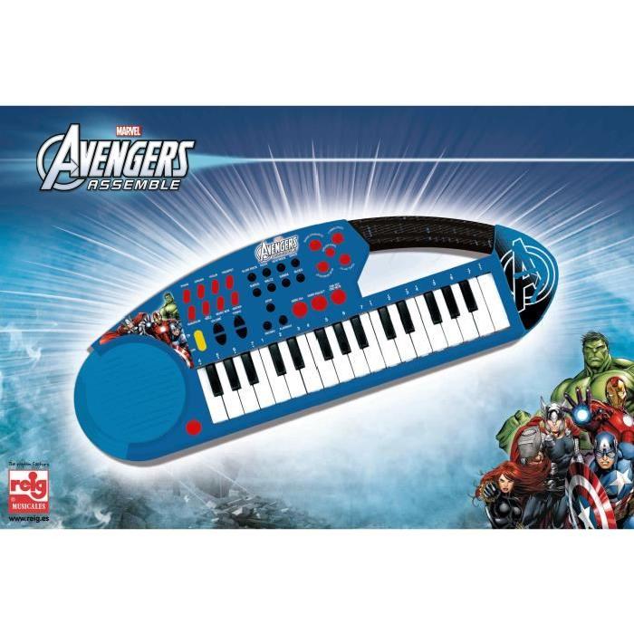 AVENGERS Piano électronique 32 touches - 8 instruments - 8 rythmes - A piles