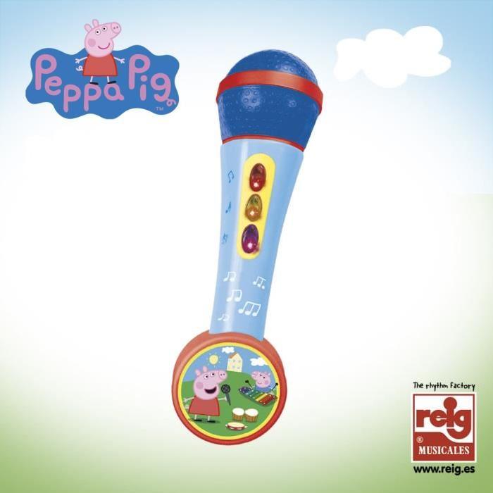 PEPPA PIG Micro a Main avec Ampli et Rythmes