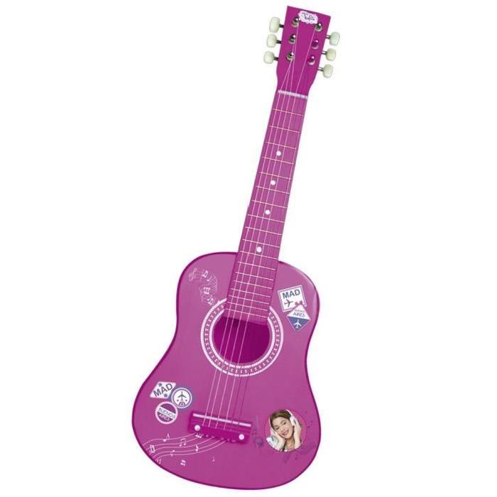 VIOLETTA Guitare en Bois 65 cm