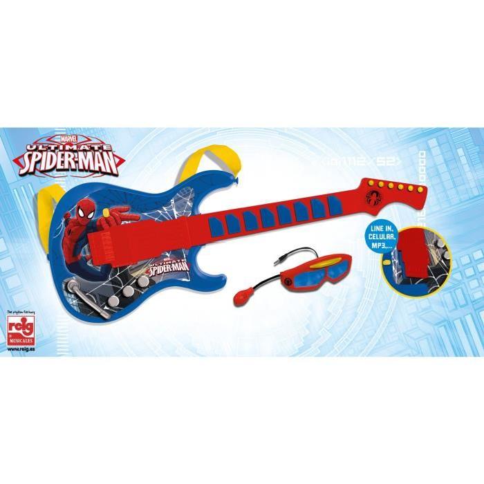 SPIDERMAN Guitare - Avec lunettes et micro