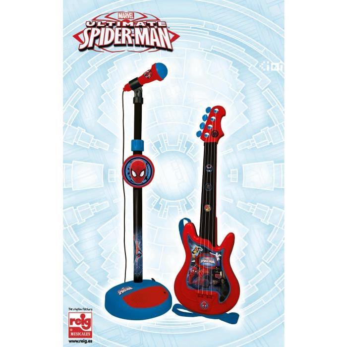 SPIDERMAN Guitare et micro - 4 cordes