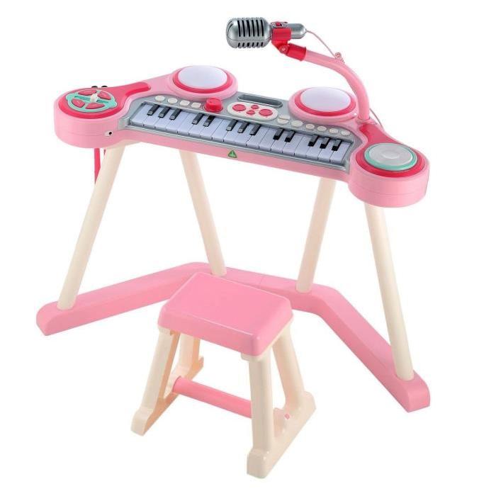 ELC Piano et Microphone Rose pour Enfants