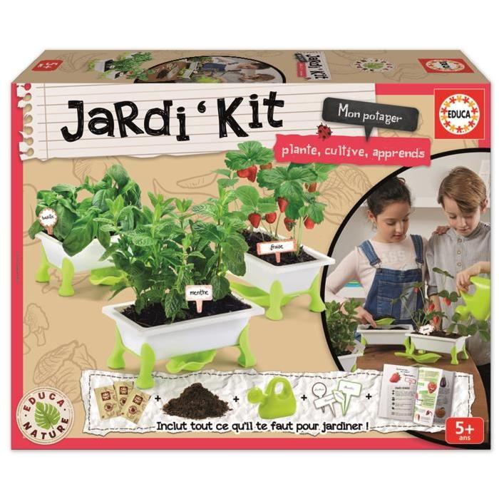 EDUCA Jardi Kit - Fraise, Menthe et Basilic