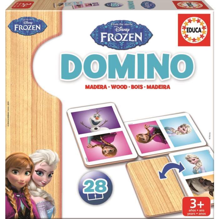 LA REINE DES NEIGES Domino Bois