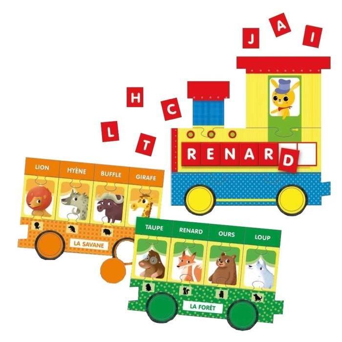 LISCIANI Carotina Le Petit Train des Animaux de la Ferme - Jeu éducatif