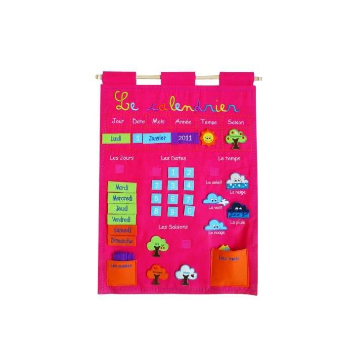 LUDI Panneau Calendrier Basic Rose