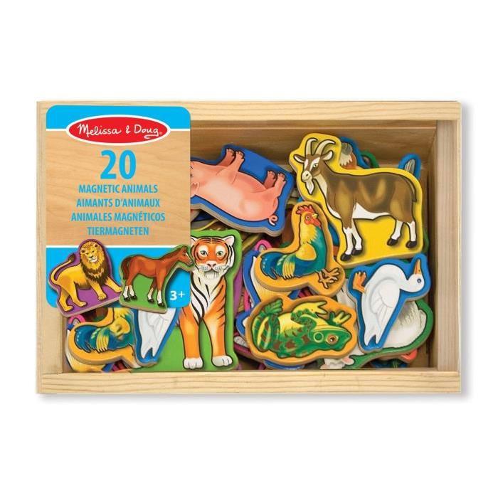 MELISSA & DOUG 21 Aimants Animaux En Bois