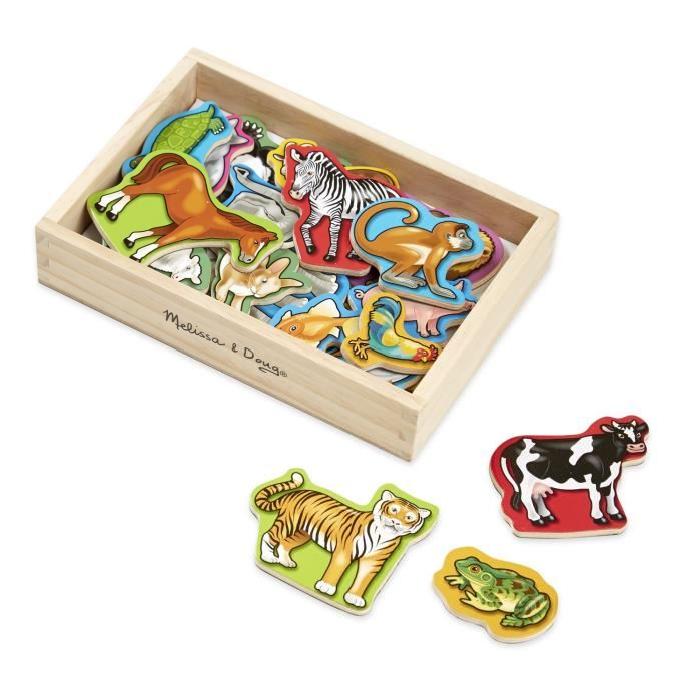 MELISSA & DOUG 21 Aimants Animaux En Bois