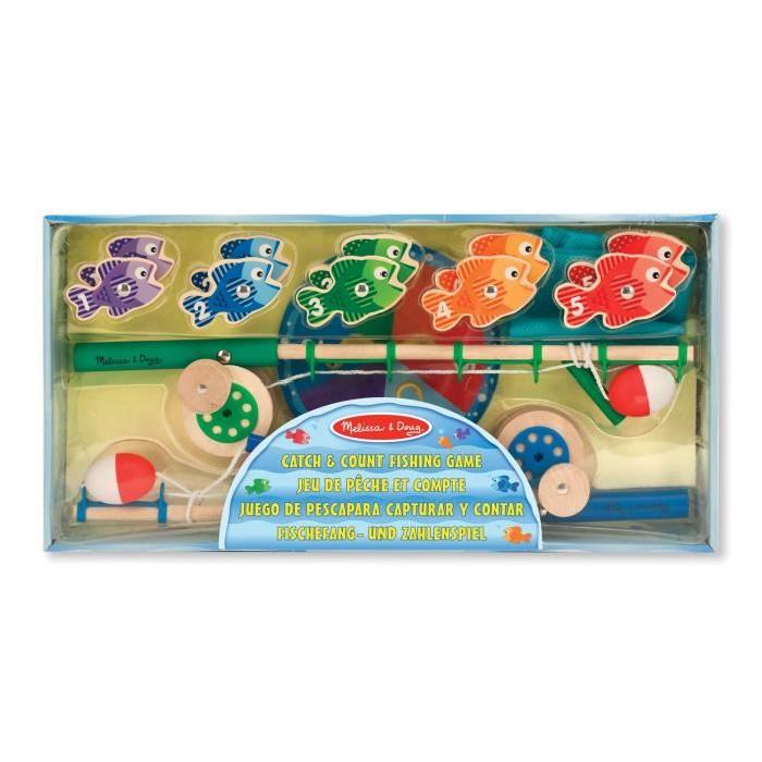 MELISSA & DOUG Jeu De Peche Et Compte En Bois