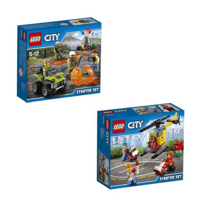 LEGO City - Bundle Starter Pack 8 figurines (60100 + 60120)